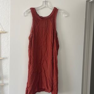 O’Neill mini red dress with crochet back